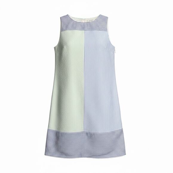 Vineyard Vines Dresses & Skirts - Vineyard Vines Seersucker Colorblock Tie Back Shift Dress - 146th Kentucky Derby